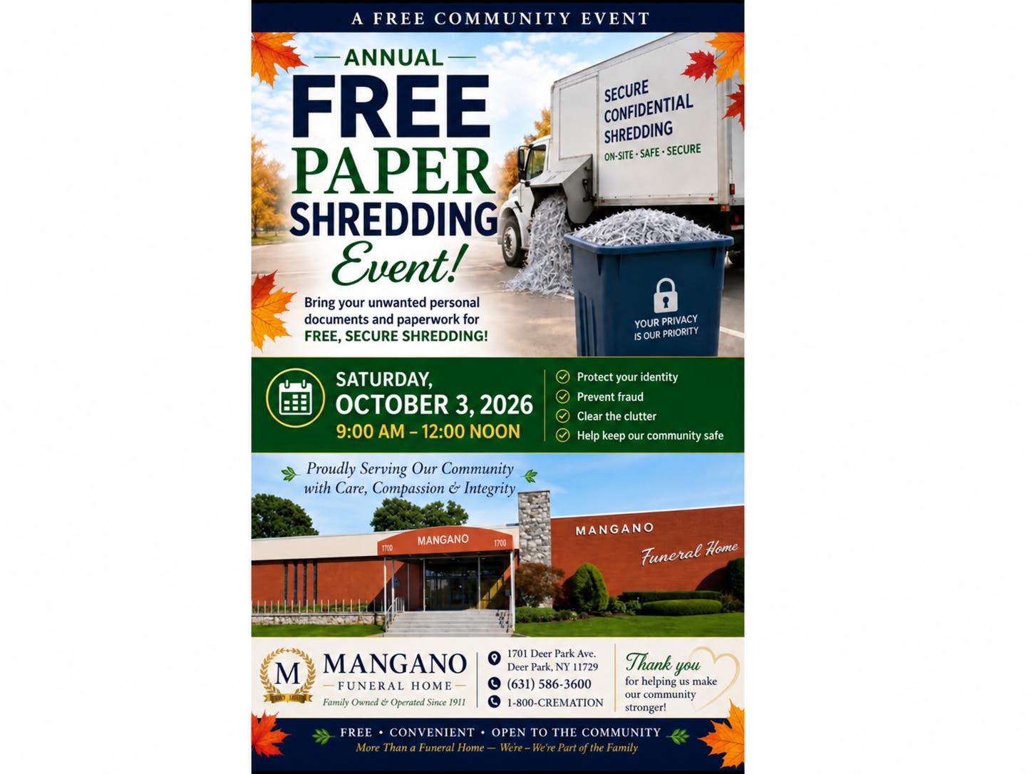 Annual Free Paper Shredding Event