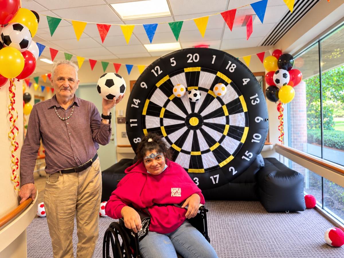 Participants enjoy carnival games during Gurwin Adult Day Health Program Week in Commack, part of five days of activities celebrating the program's 37-year history.