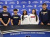 Division Avenue athletes who recently committed to play sports in college. 
