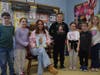 In her first Shadow Day, Faith Stallone read a book about Groundhog’s Day to students.