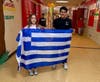 Lakeside students got the chance to carry an Olympic torch through the gym as part of the unit. 