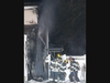 Wantagh Fire Department officials said the entire side of the home was engulfed in flames when they responded Saturday night. 