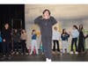 The cast of "Dare to Dream Junior" rehearses their musical revue. 