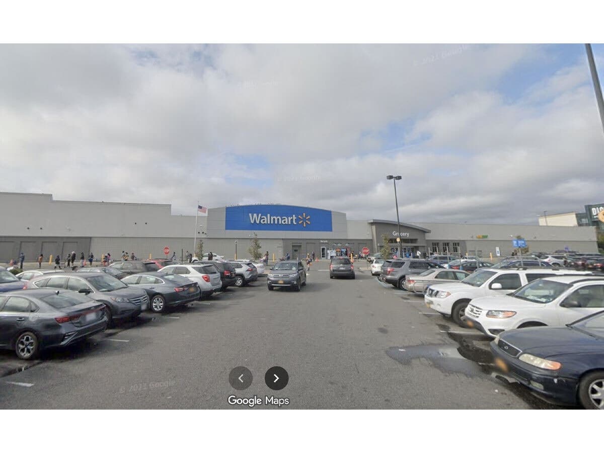 The Walmart where police say the two children were left unattended. 