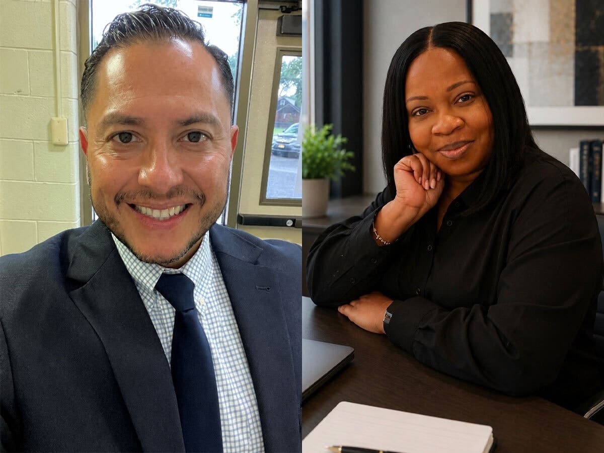 Fabian Jara (left) and Shelida Lee (right) were appointed as the new principal and vice principal of Memorial Junior High School in Valley Stream. 