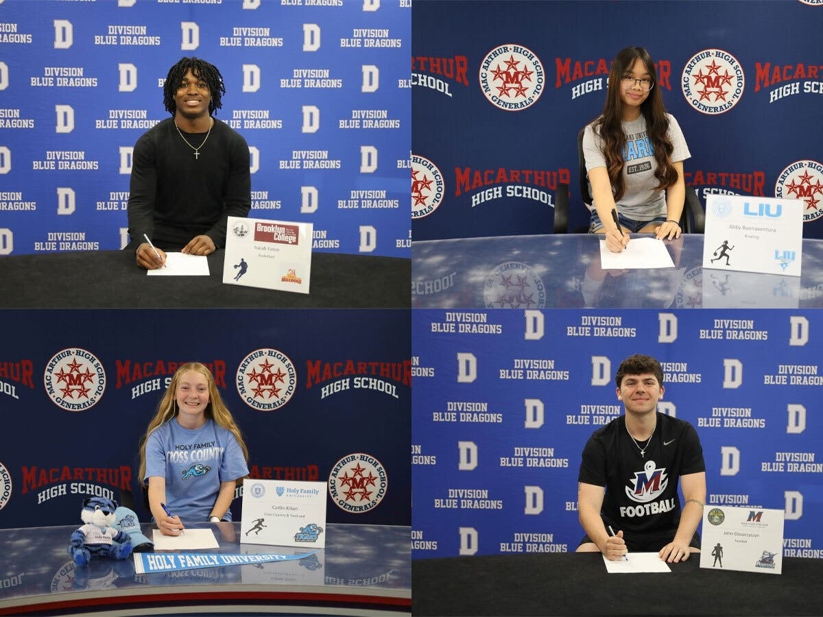 Levittown athletes signed their letters of intent to play college sports this week.