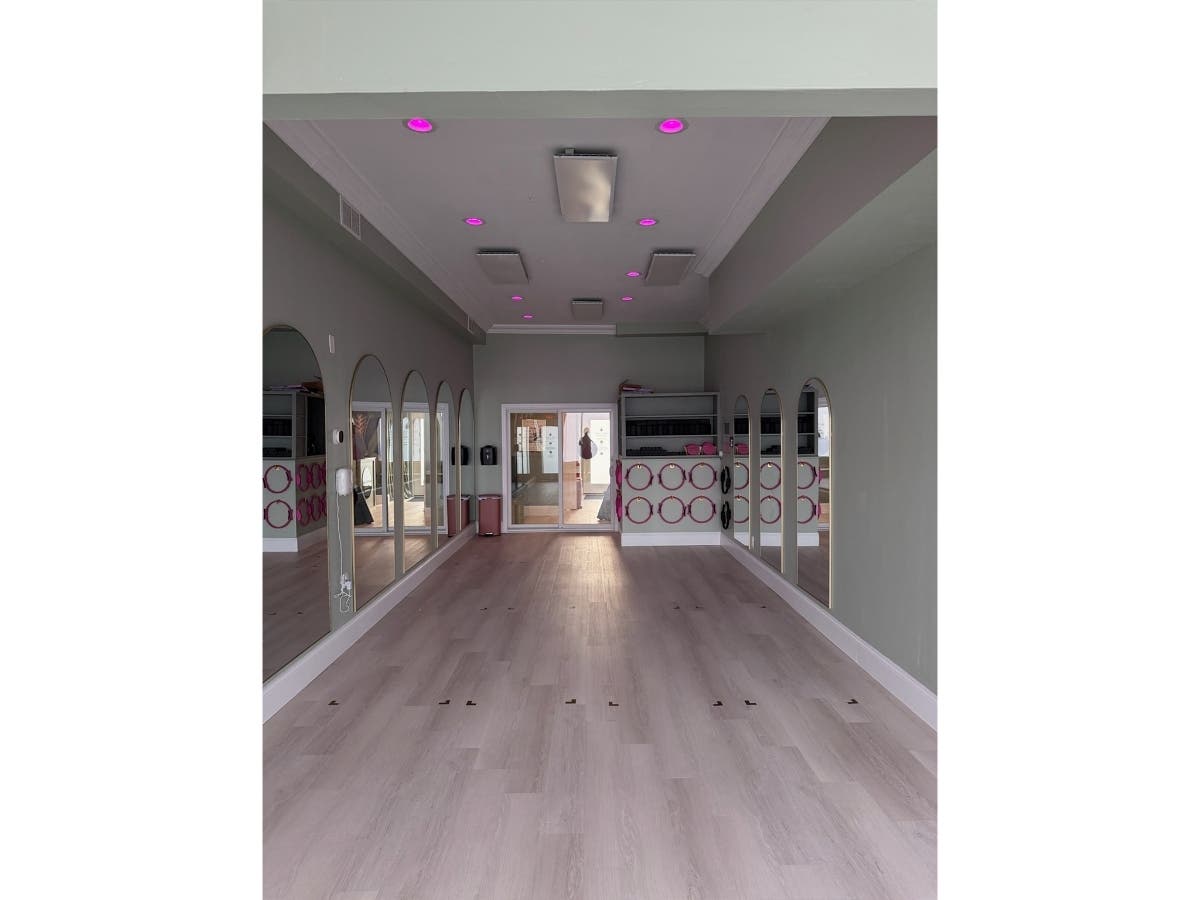 The interior of Massapequa's newest pilates studio.