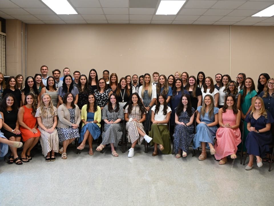 The first-year teachers who came to Massapequa School District for the upcoming school year.