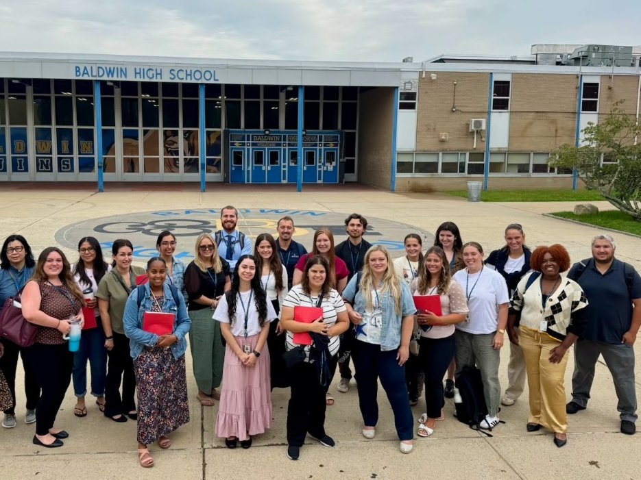 The new faculty in the Baldwin School District, ready for their first year at a new school. 