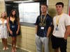 Massapequa seniors Sienna Fay, Alessia Krenek, Kolby Roberts and Nick Lopez started their last year of school in Massapequa this week. 