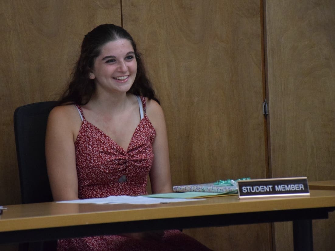 Meredith Goldberger, the student representative on the Seaford Board of Education. 