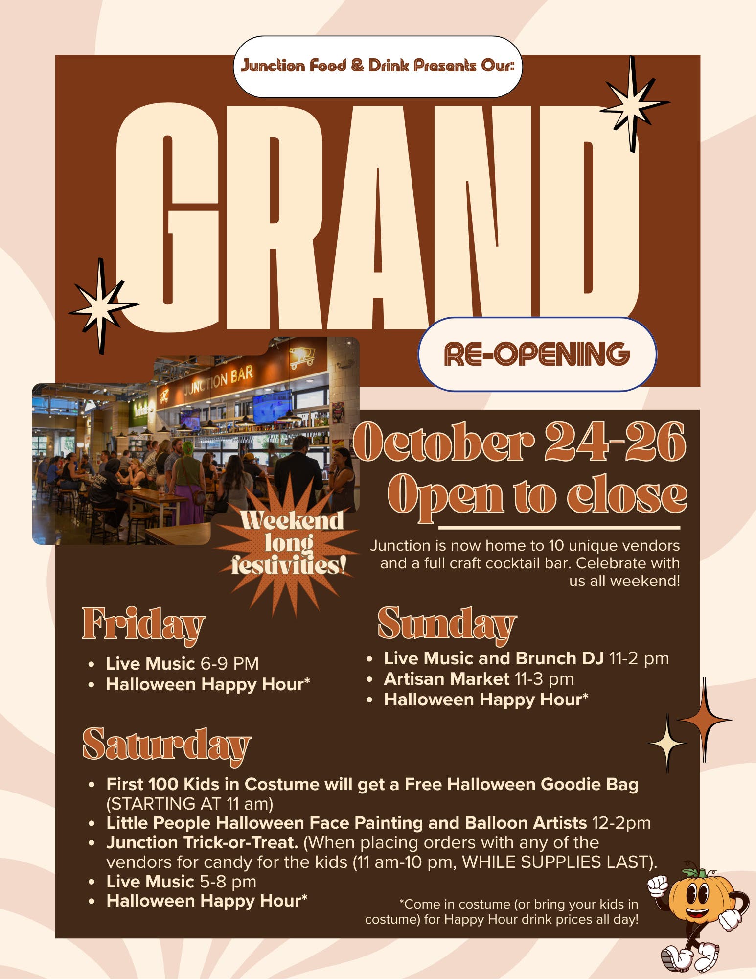 Grand Re-Opening Celebration: Junction Food & Drink