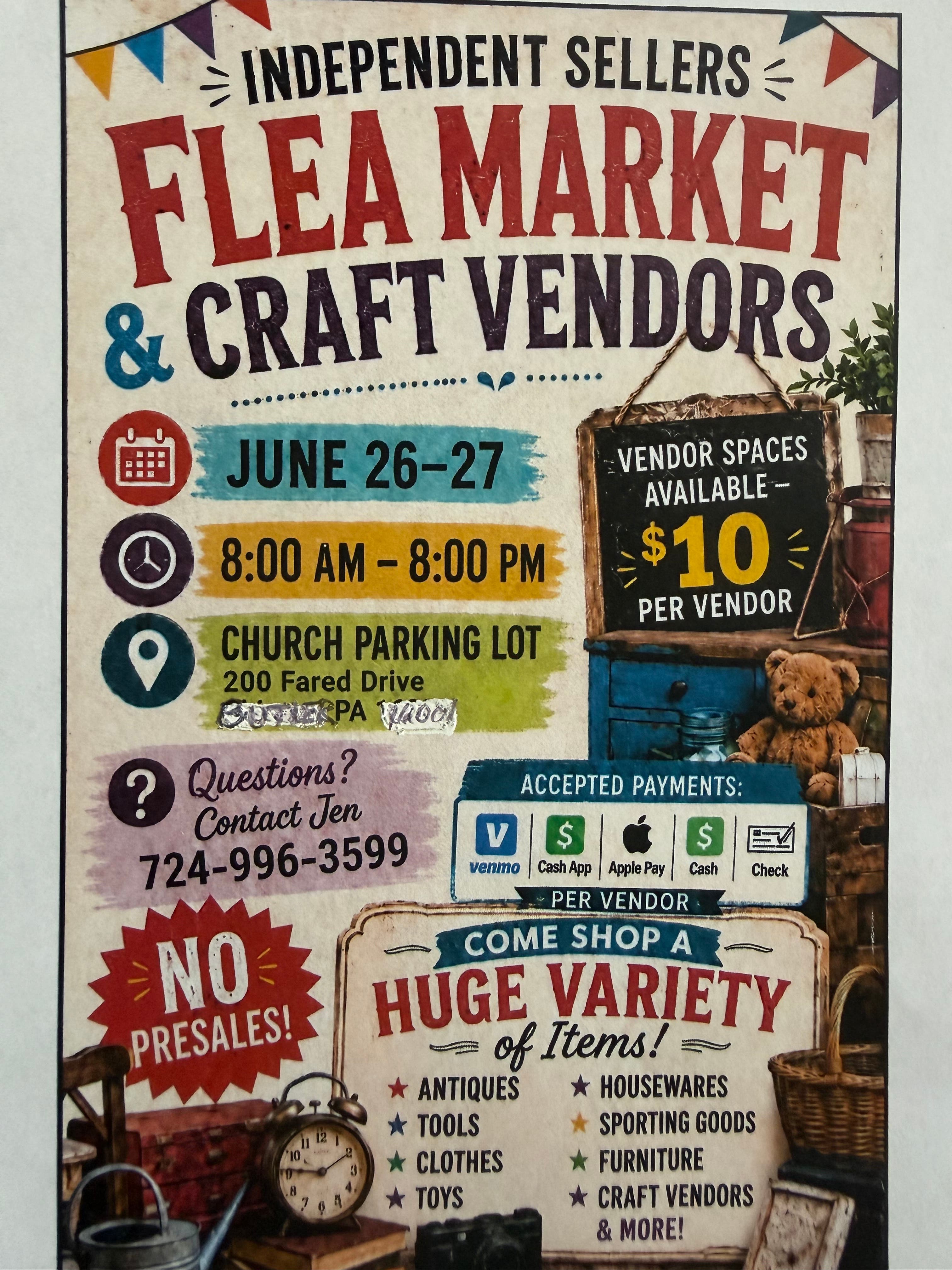 Independent Sellers Flea Market & Craft Vendors