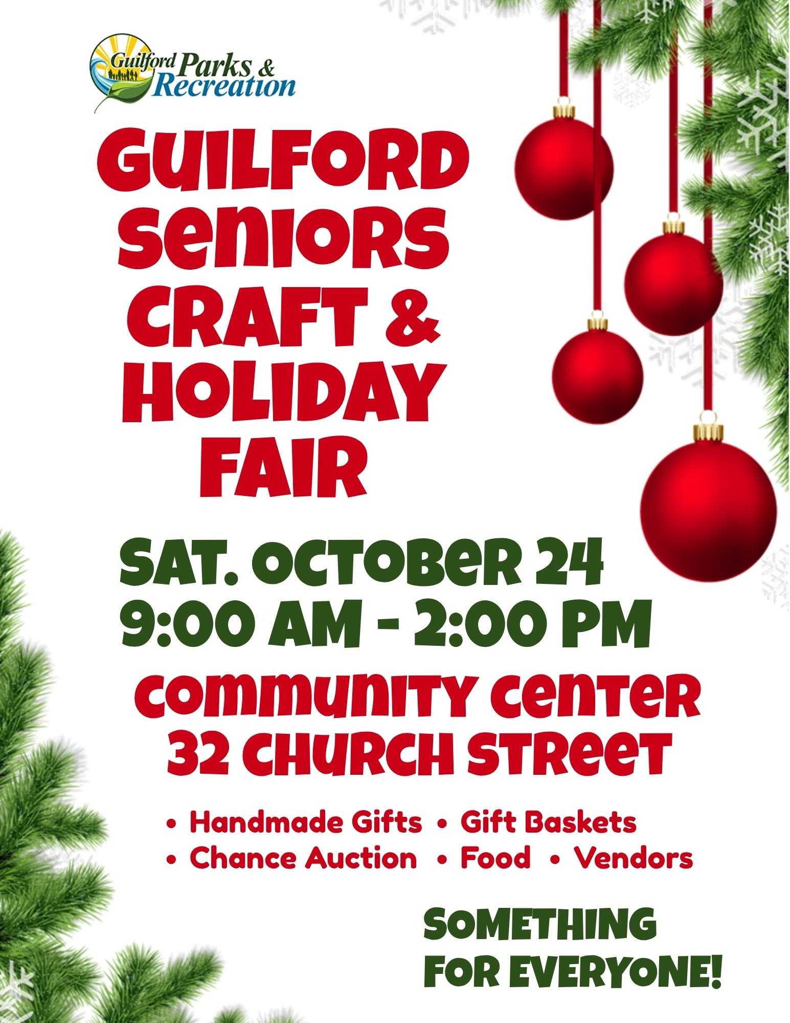 Guilford Seniors Annual Holiday & Craft Fair