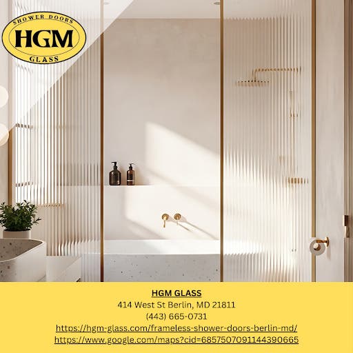 Berlin, MD Glass Company Says the Fixed Panel Does More Work Than the Shower Door