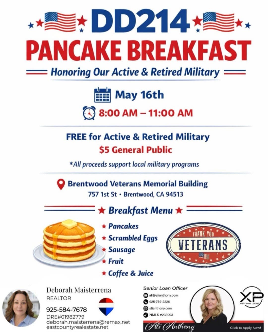 DD214 Pancake Breakfast