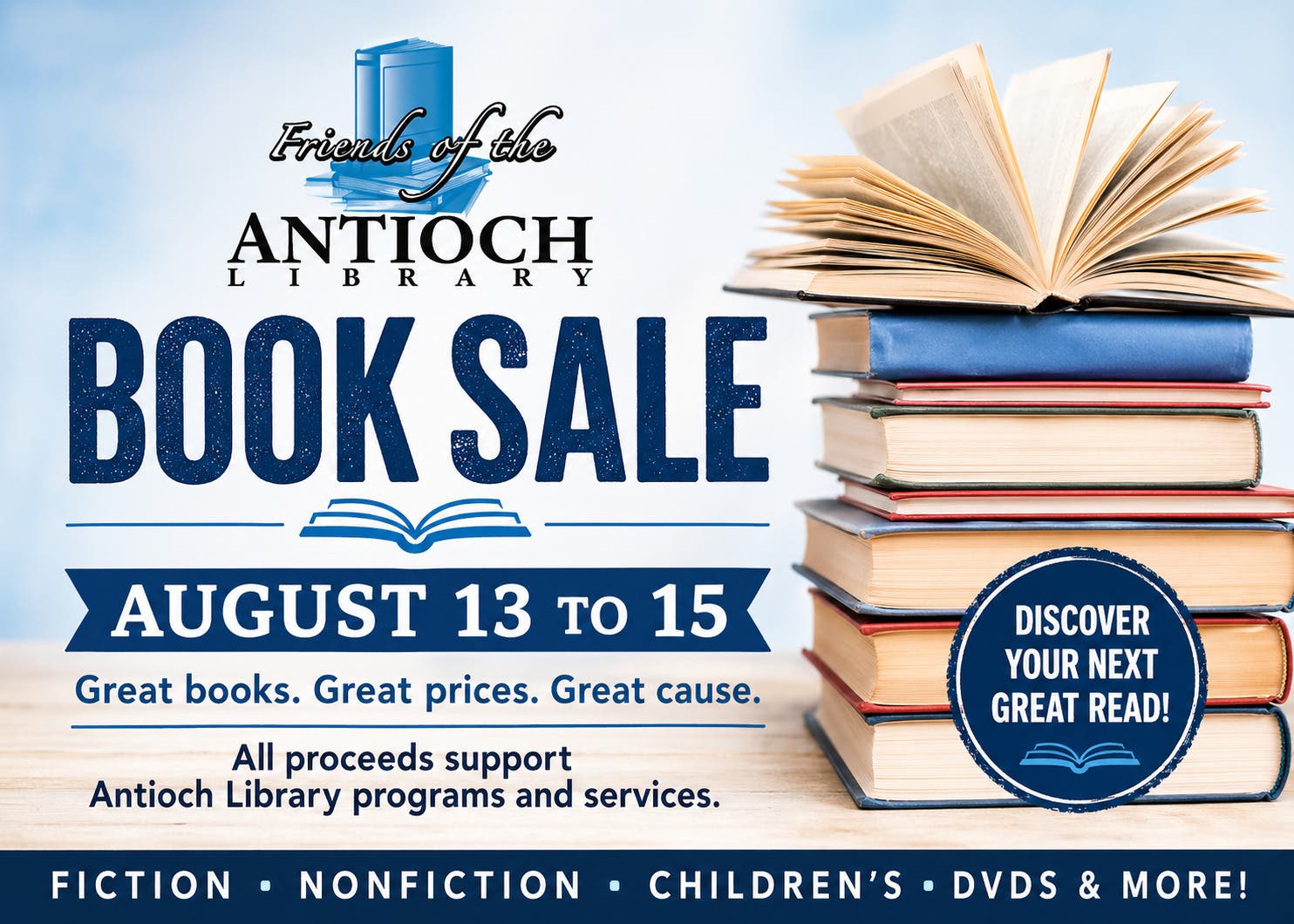 Book Sale (Friends of the Antioch Library) π