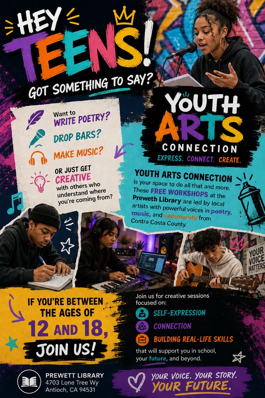 Youth Arts Connection Workshops 🎙️