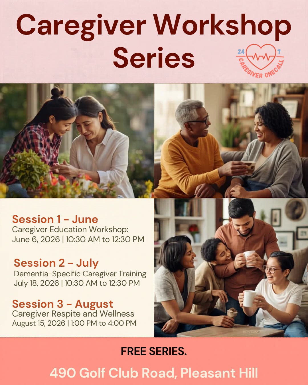 Caring for the Caregiver Workshop Series (Dementia-Specific Training)