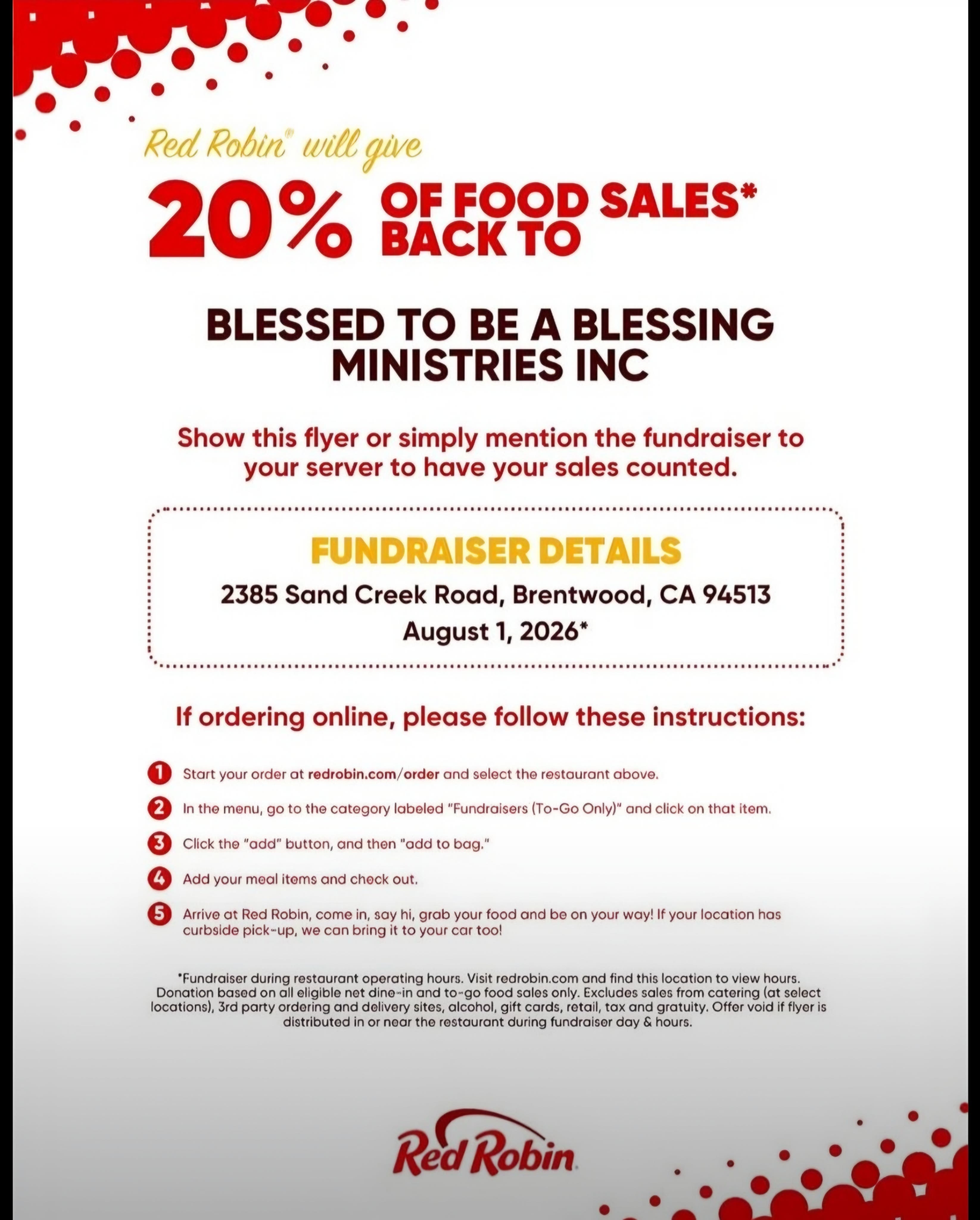 Blessed To Be A Blessing Ministries Fundraiser π€