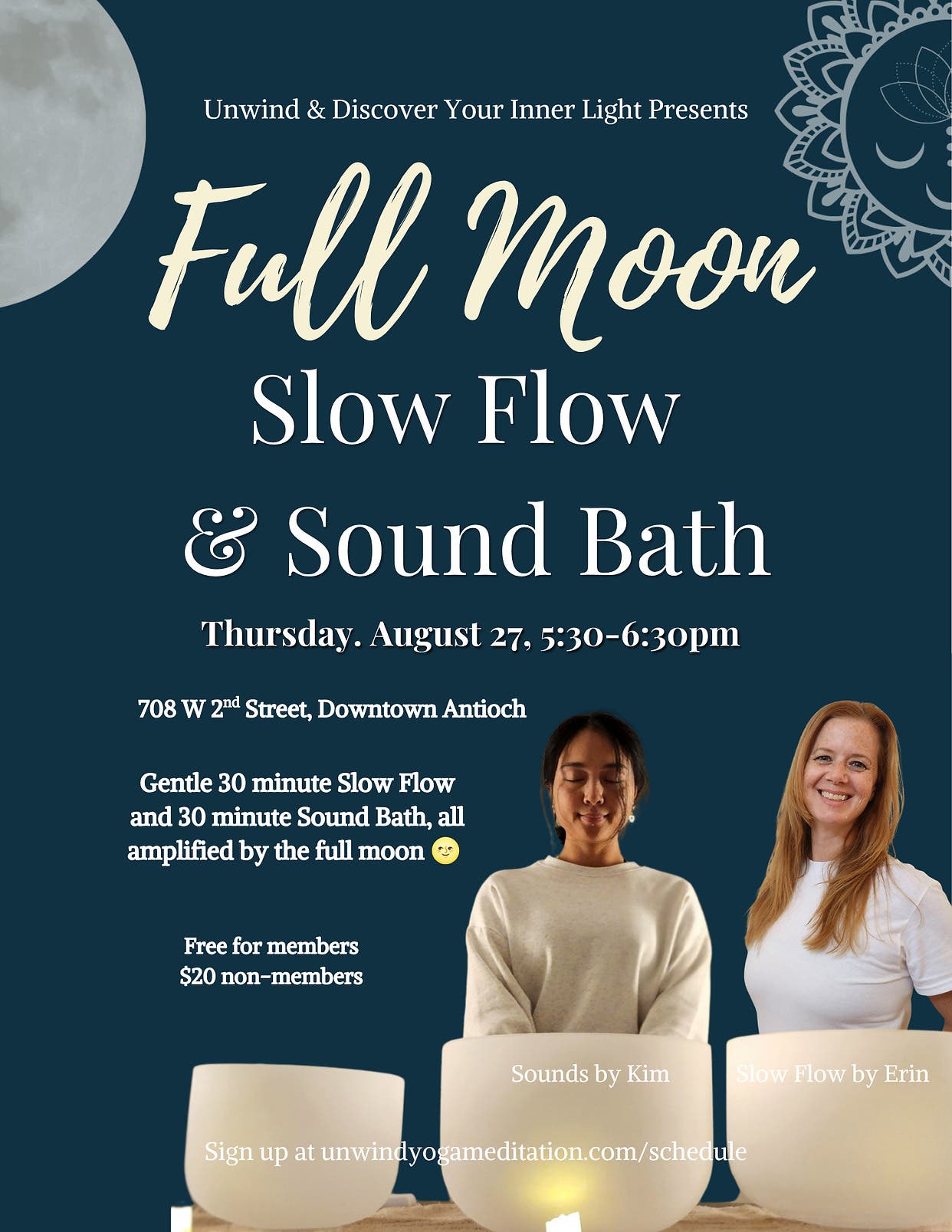Full Moon Slow Flow & Sound Bath 🌕
