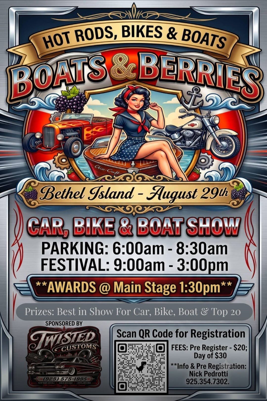 Boats & Berries - Car, Bike & Boat Show 🛥️