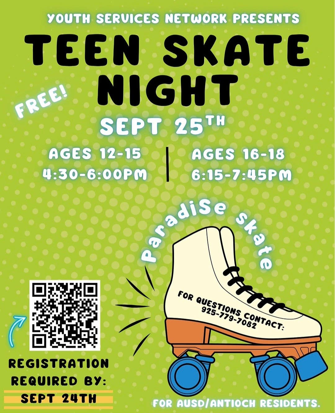 Teen Skate Night (Free) 🛼