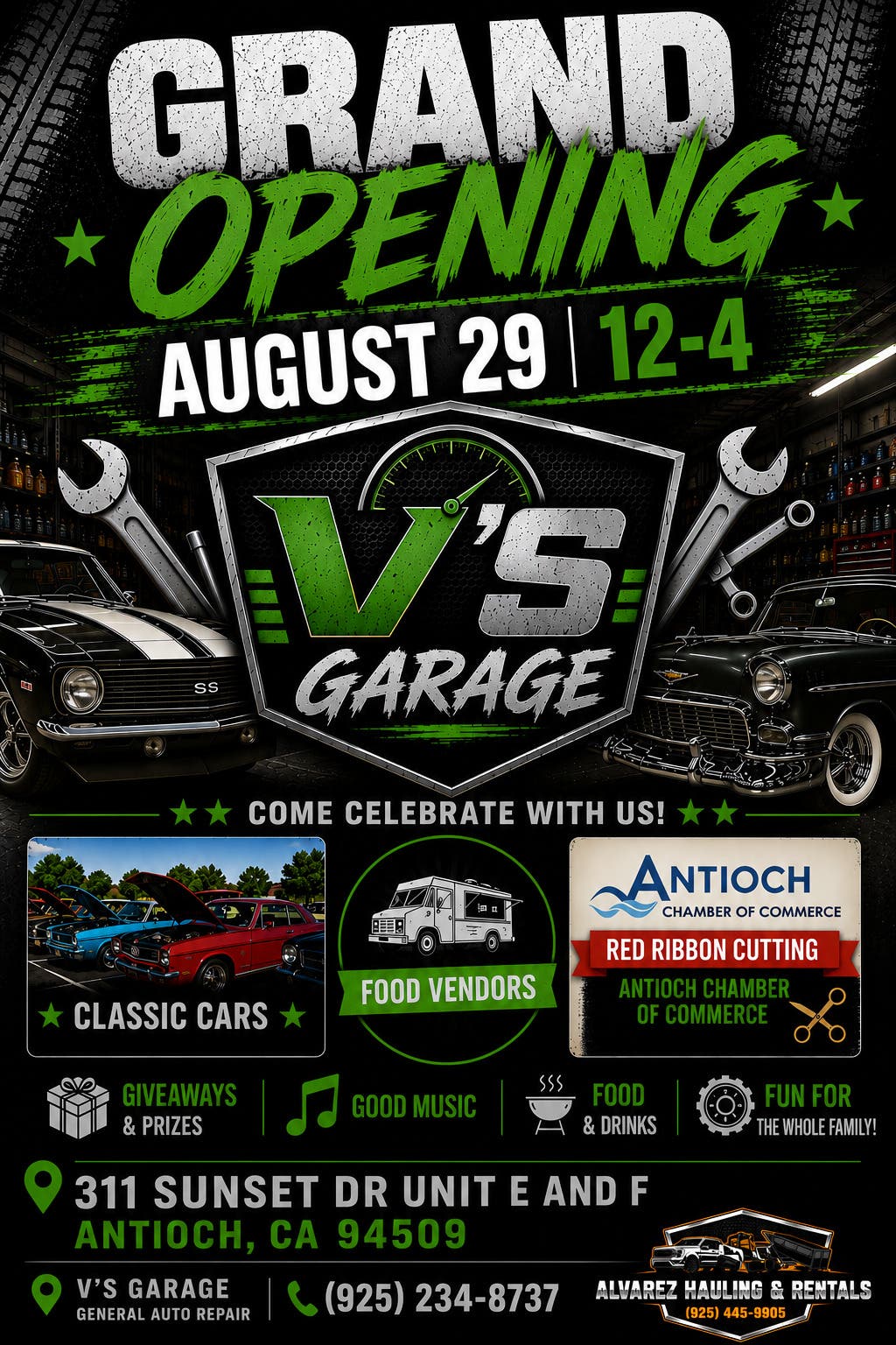 V's Garage Grand Opening ✂️