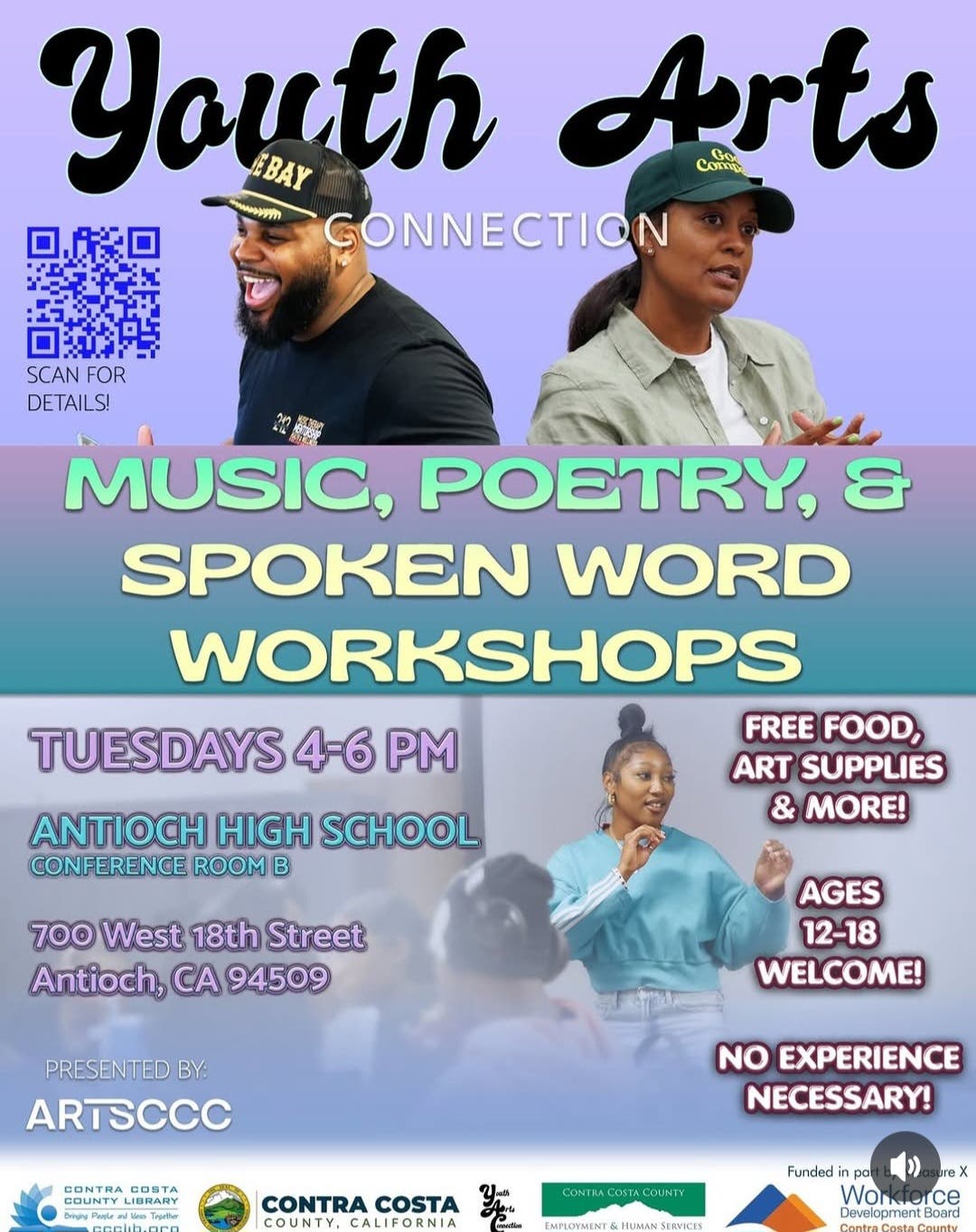 Youth Arts Connection: Music, Poetry, & Spoken Word Workshops 🎤
