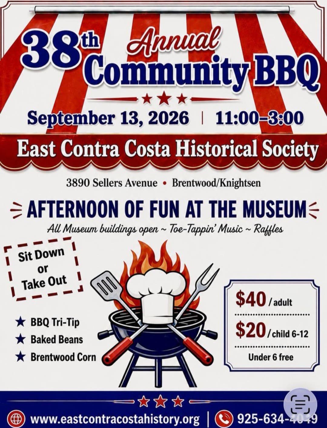 ECC Historical Society's 38th Annual Community BBQ ♨️