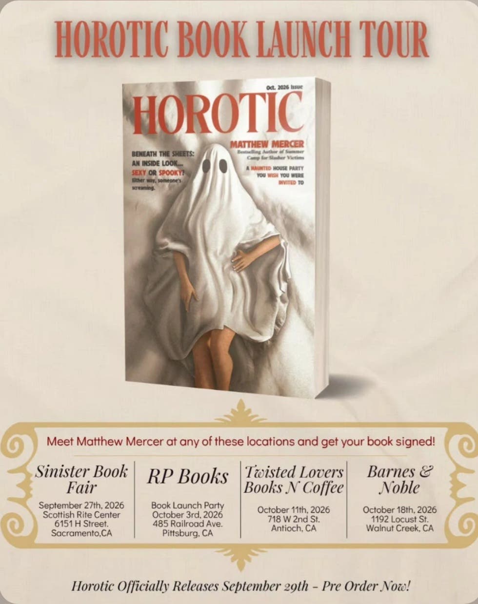 Horotic Book Launch & Signing with Matthew Mercer ๐