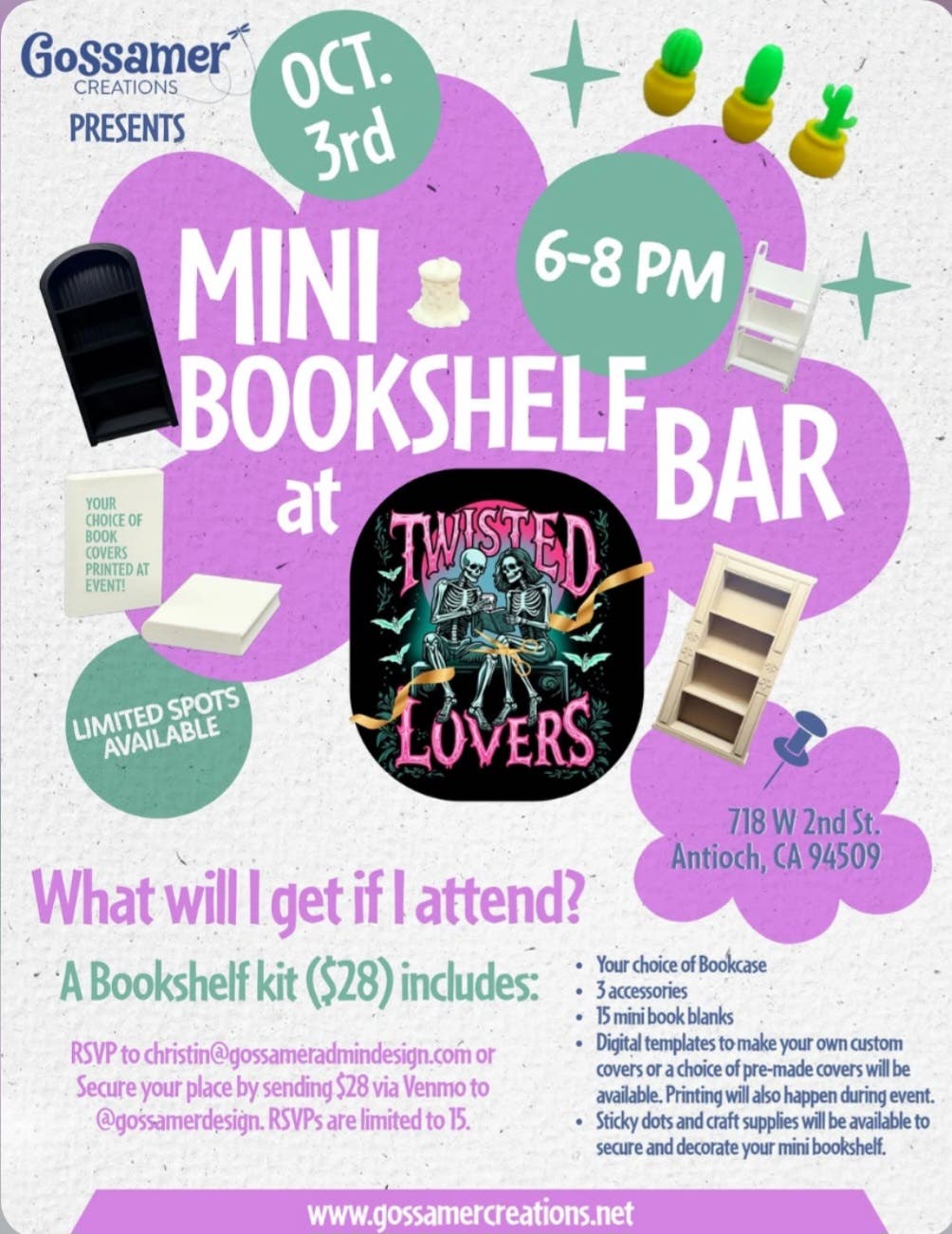Mini Bookshelf Bar 📚