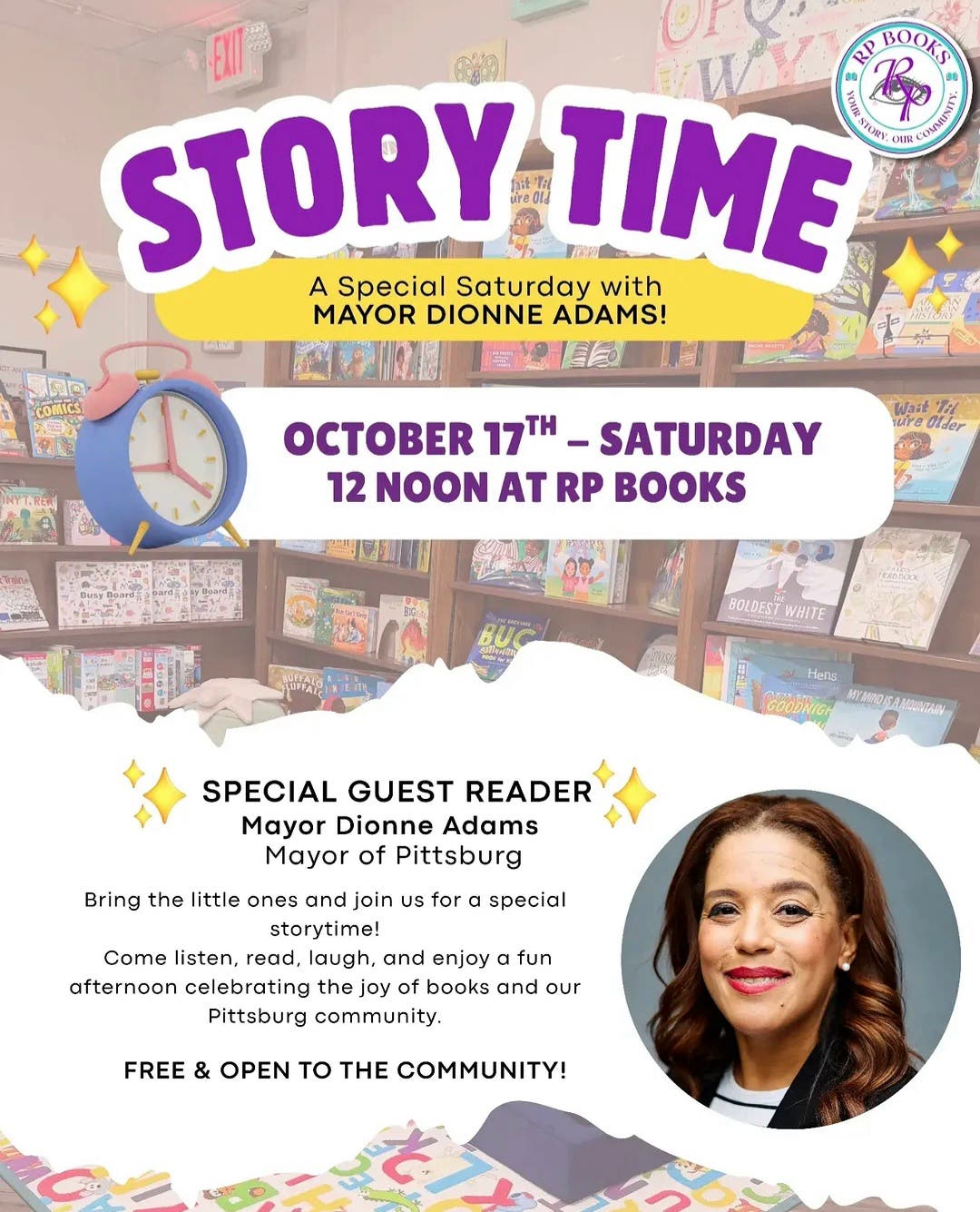 RP Books Story Time with Mayor Dionne Adams