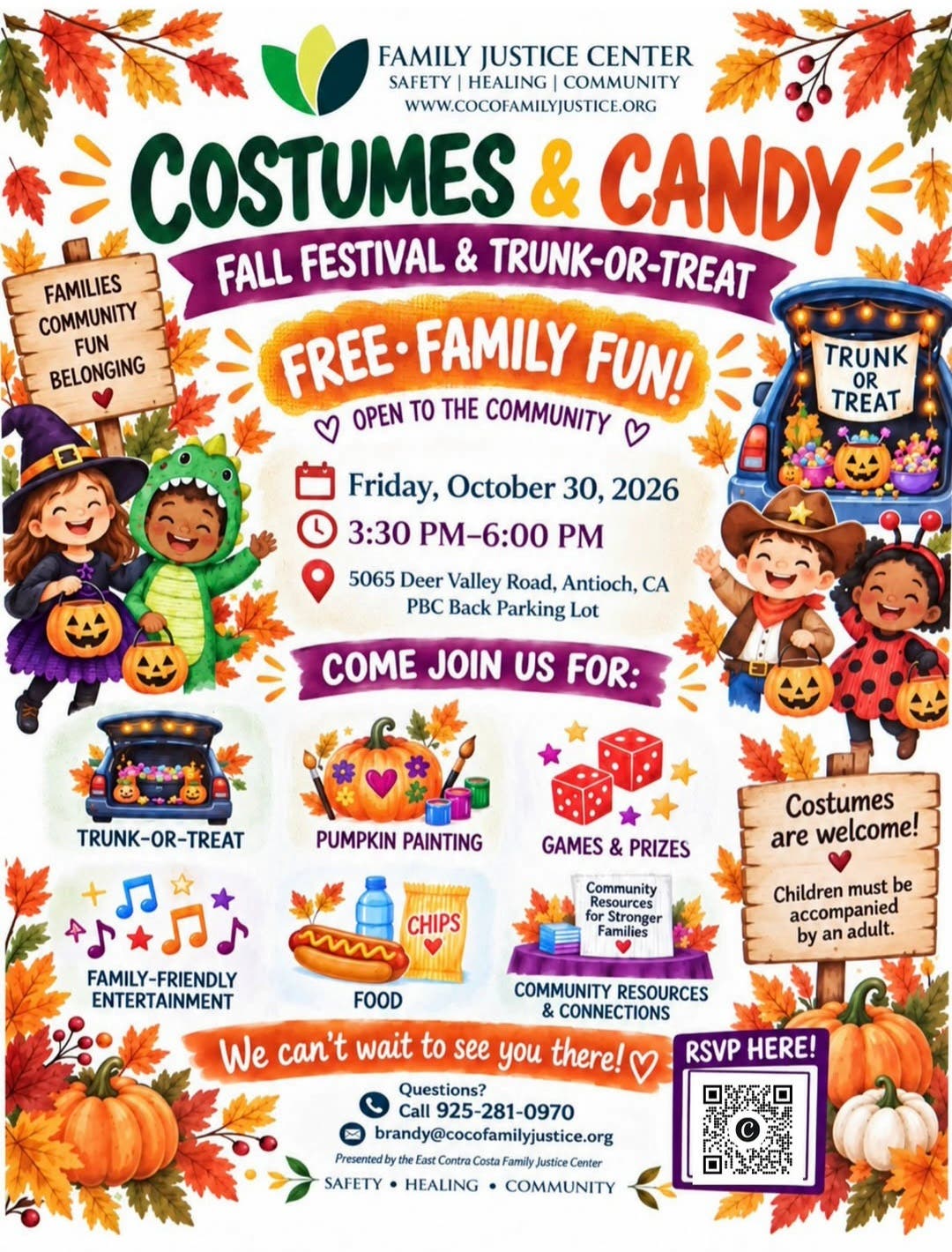 FJC Costumes & Candy Fall Festival & Trunk-Or-Treat 🦇