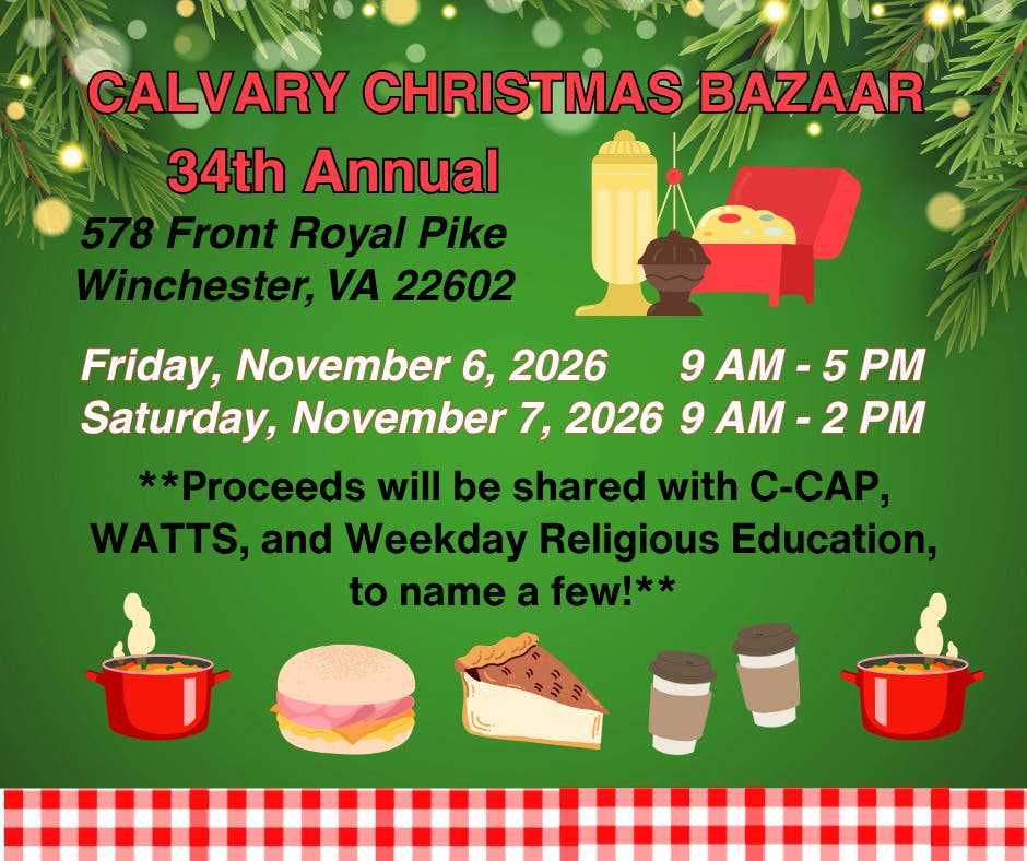 34th Annual Christmas Bazaar at Calvary Covenant Brethren Church
