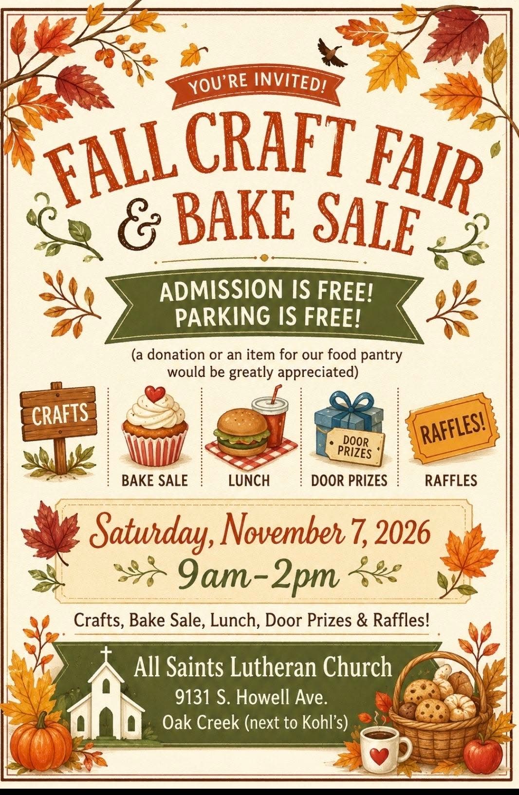 Fall Craft Fair & Bake Sale