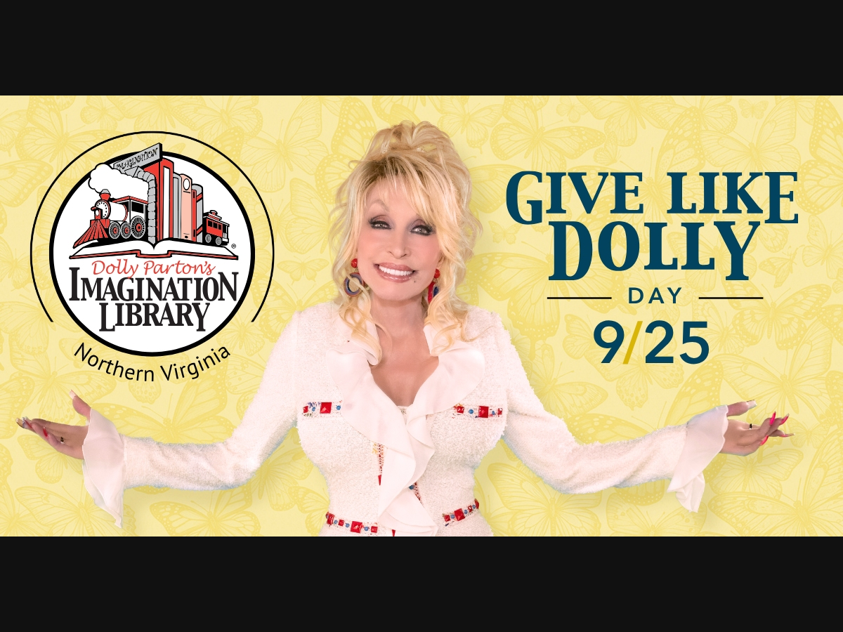 Donate to NOVA Imagination Library on "Give Like Dolly Day" Sept. 25 and make a difference in the life of a local child