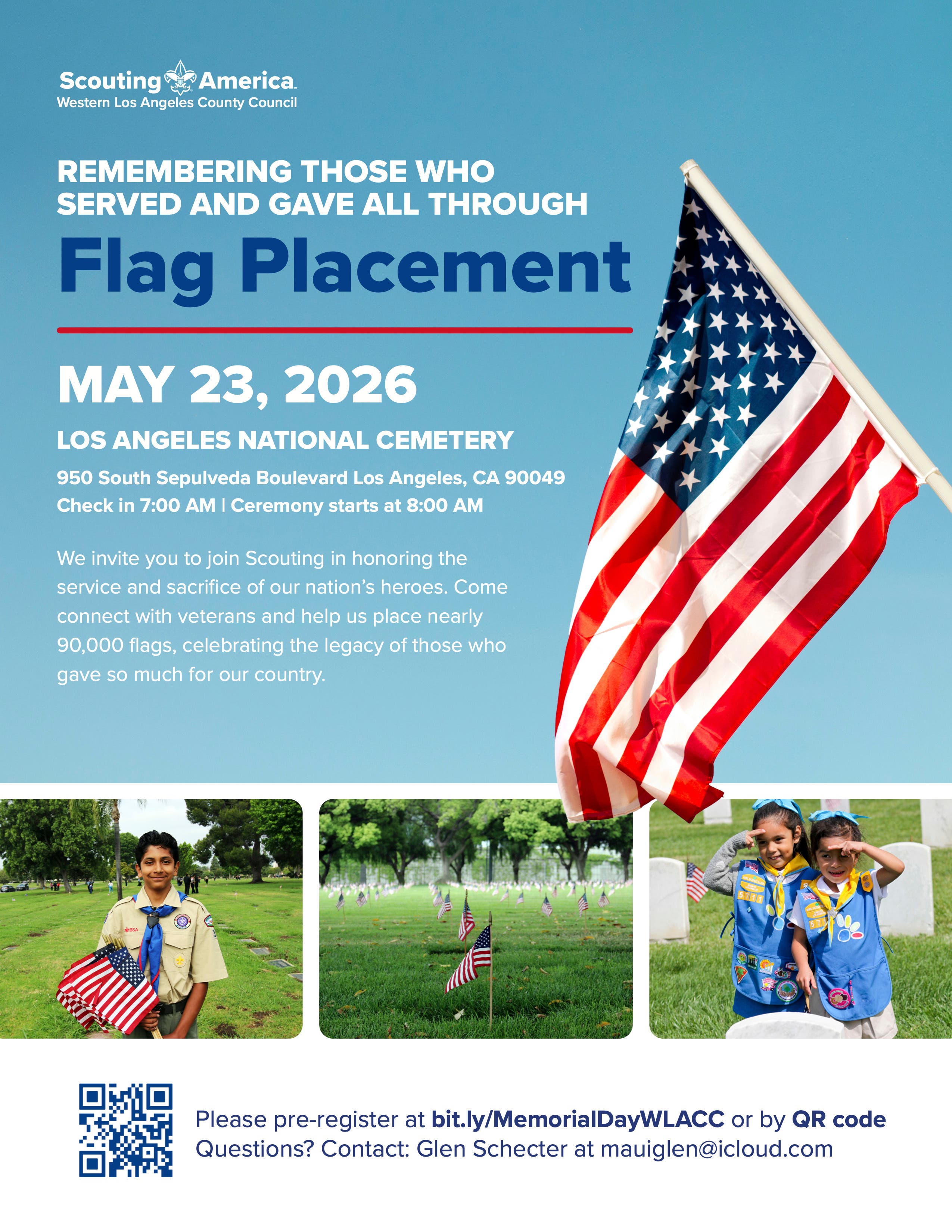 Help Us Place 90,000 Flags at LA National Cemetery for Memorial Day