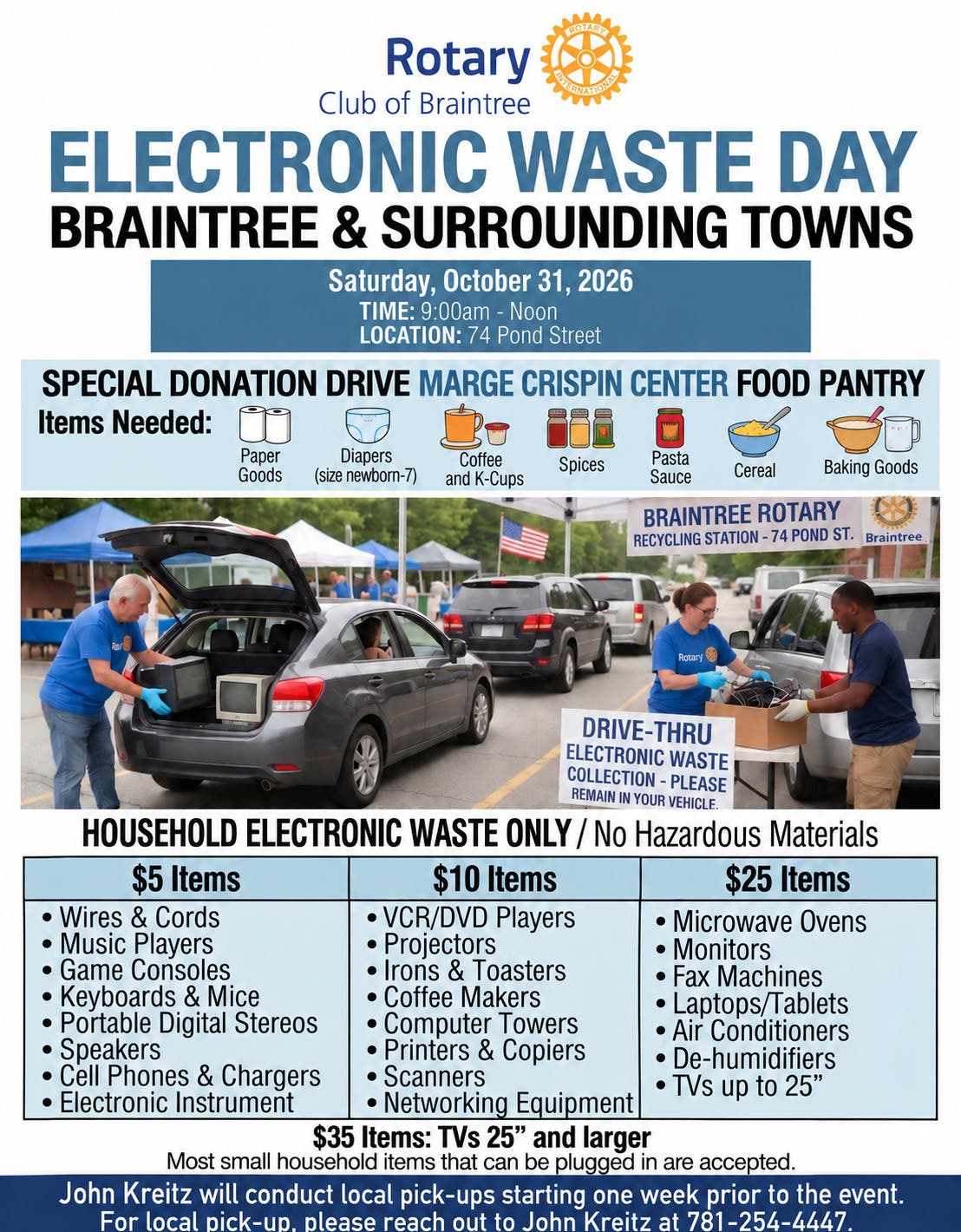 Electronic Waste Day Braintree & Surrounding Towns