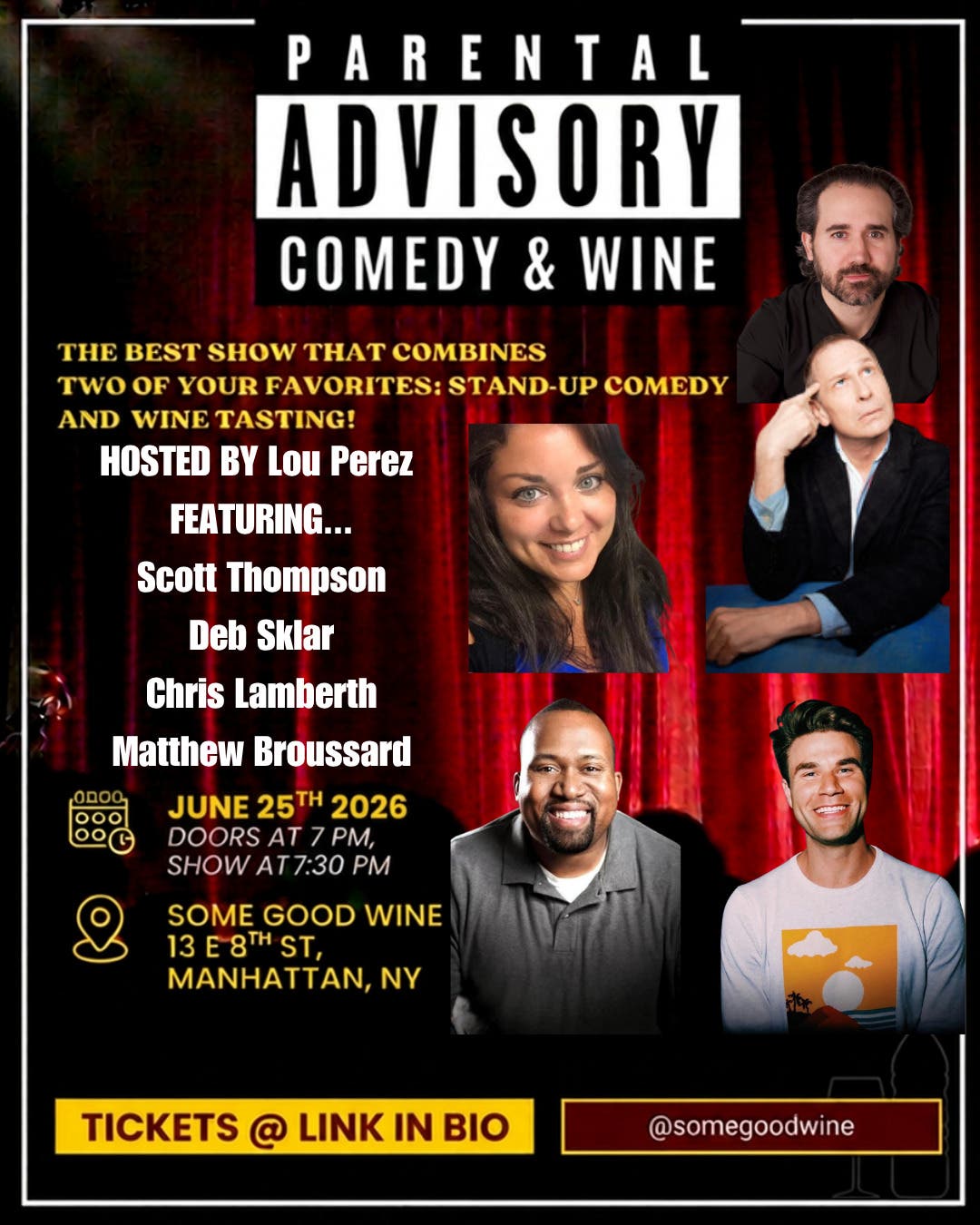Parental Advisory: Comedy & Wine