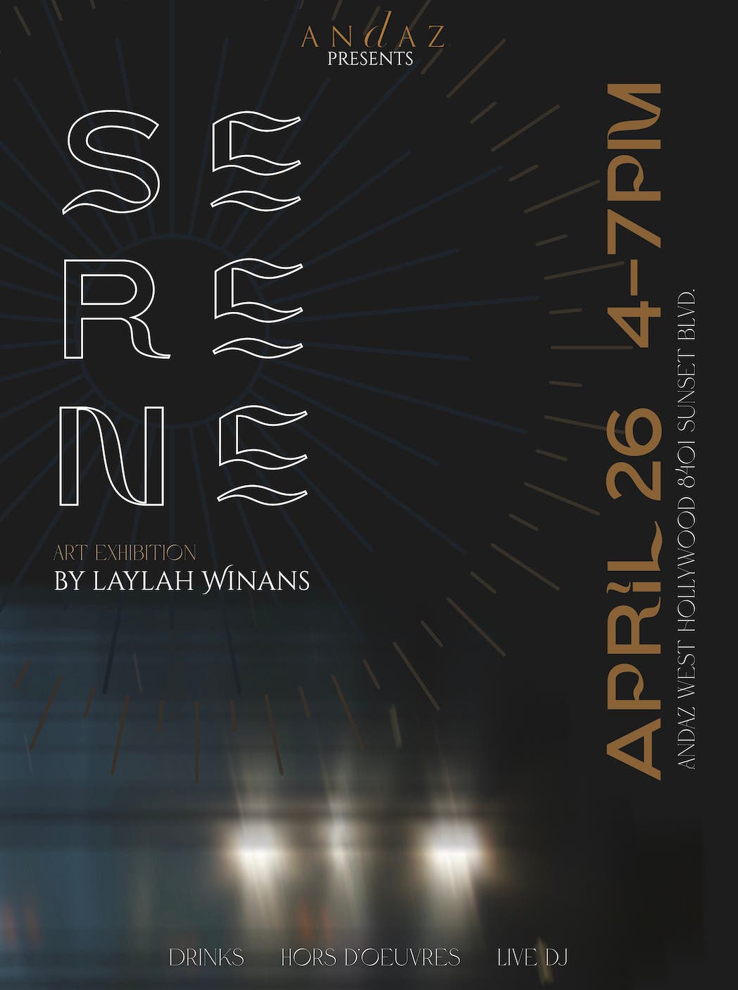 Serene: Art Exhibition by Laylah Winans at Andaz West Hollywood