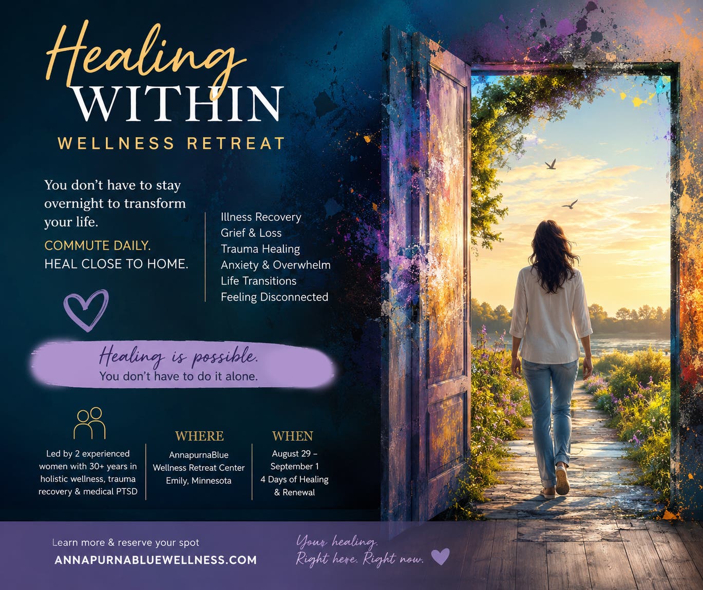 Healing Within Wellness Retreat ~ Four (4) Days