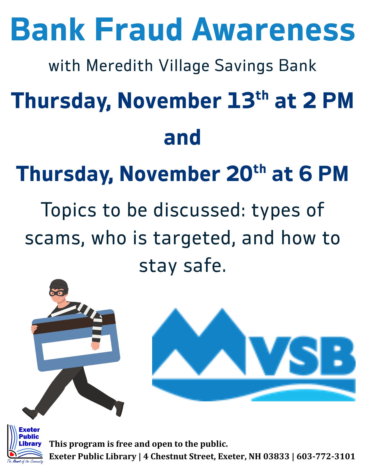 Bank Fraud Awareness with Meredith Village Savings Bank