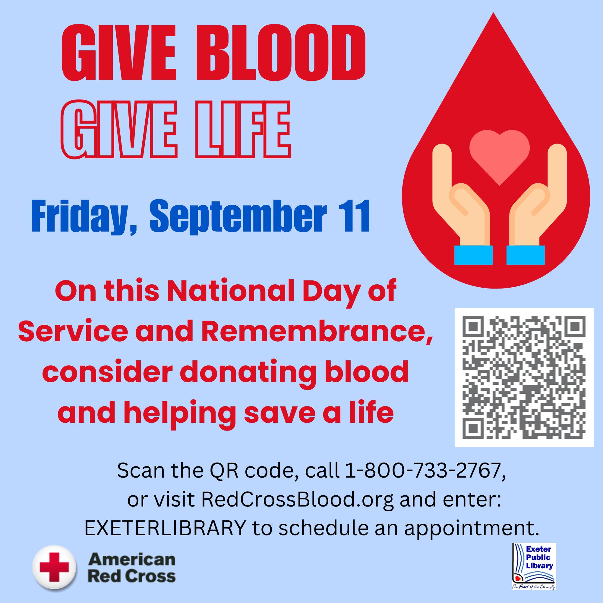 Exeter Public Library Blood Drive