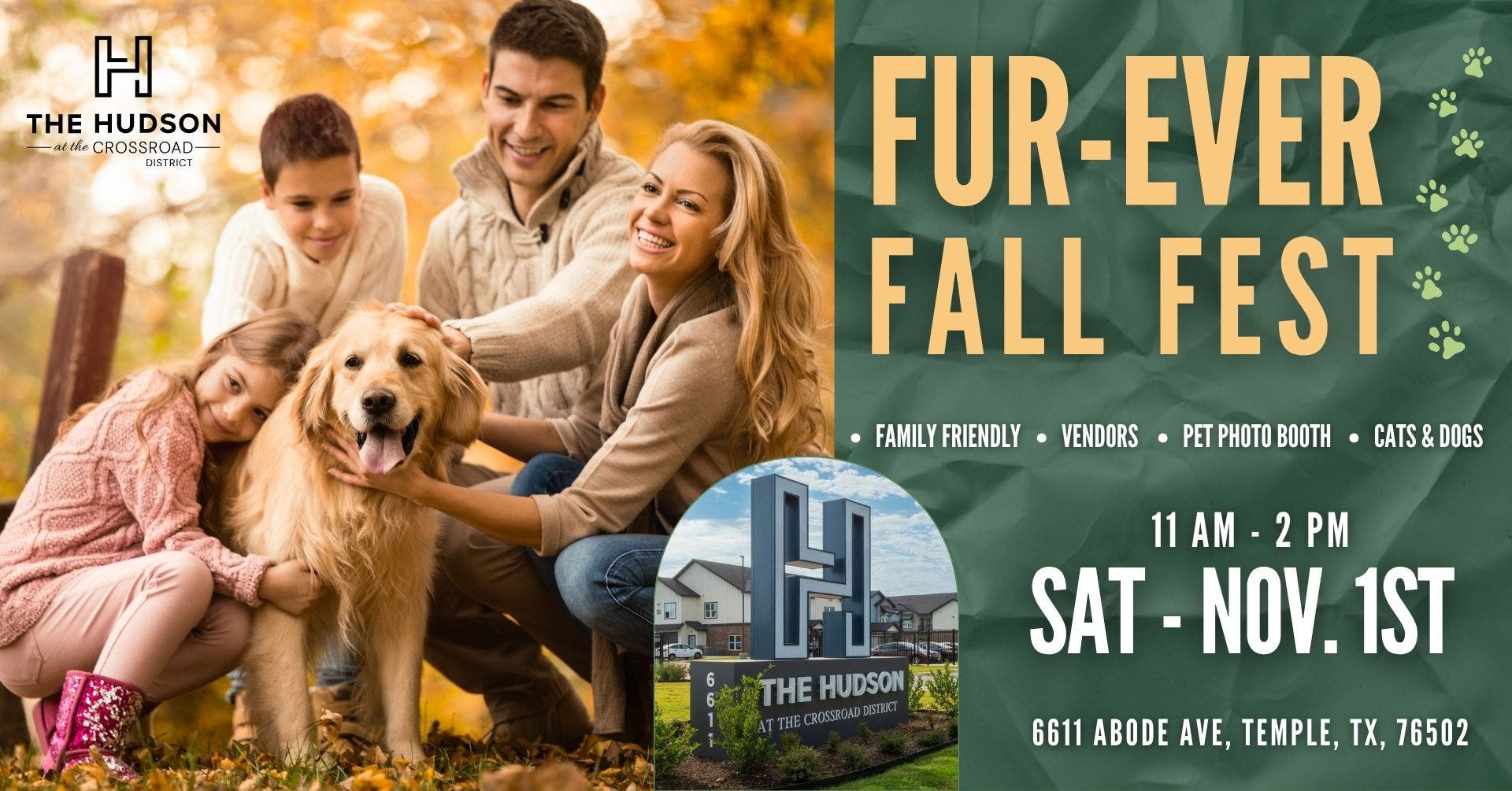 Fur-Ever Fall Fest Pet Adoption at the Hudson