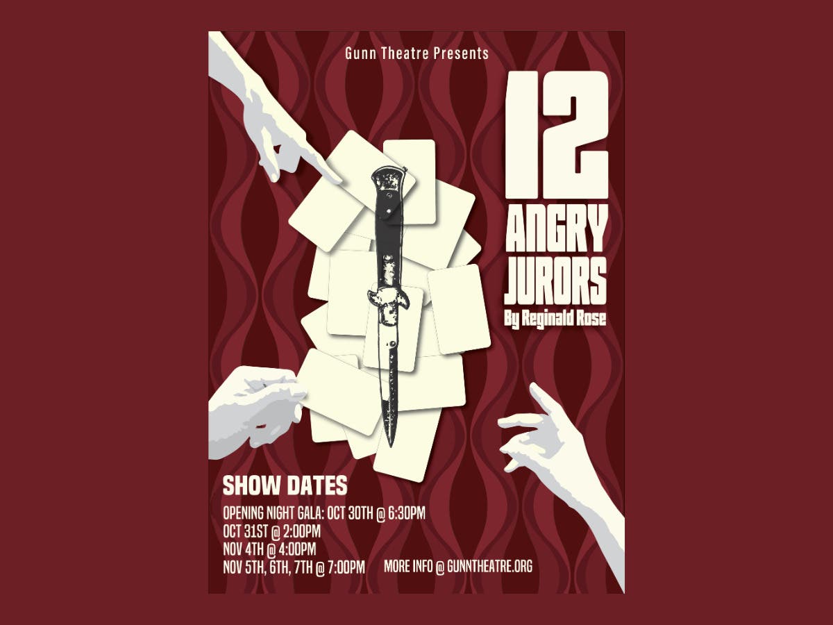 Gunn Theatre presents Twelve Angry Jurors