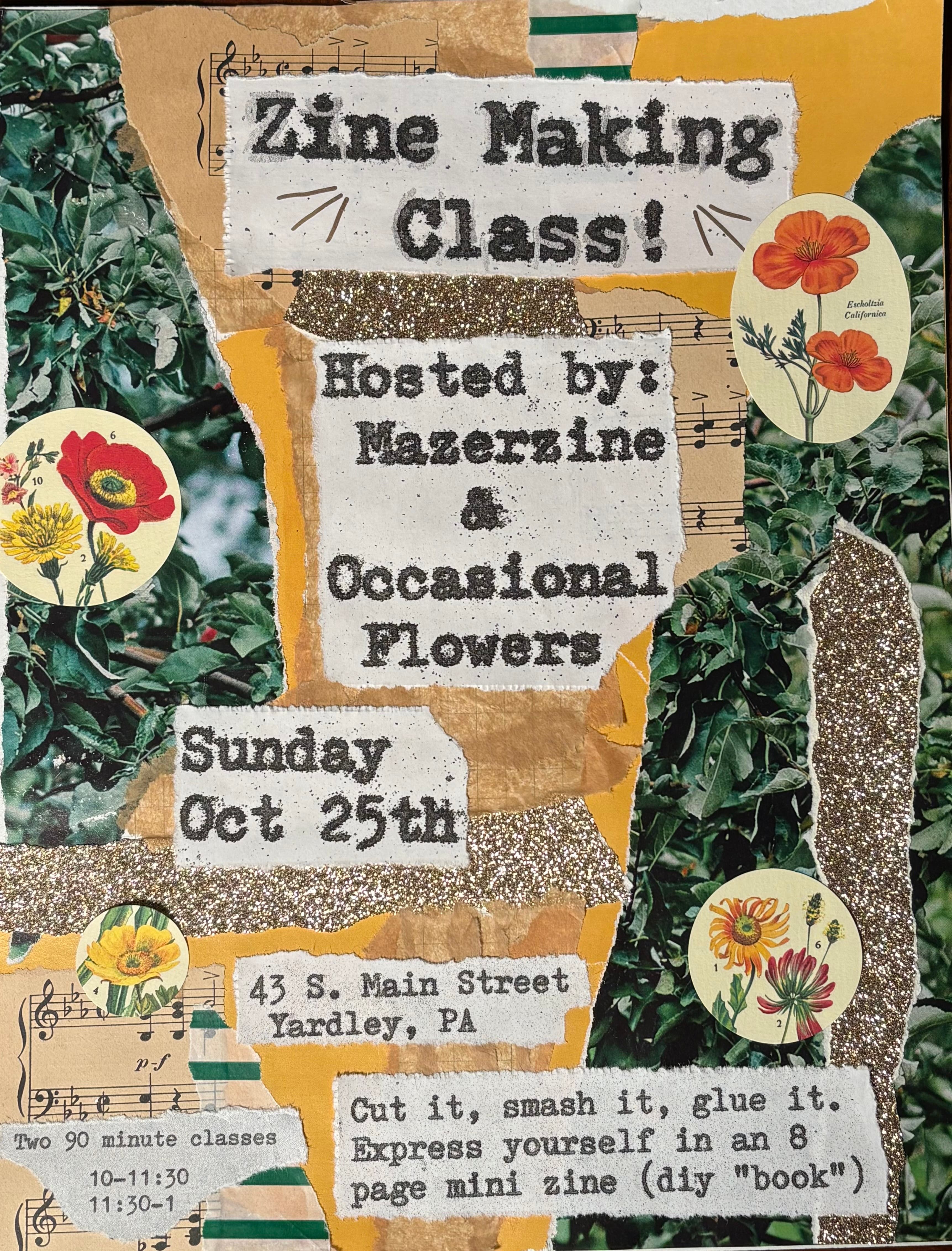 Zine Making Class!