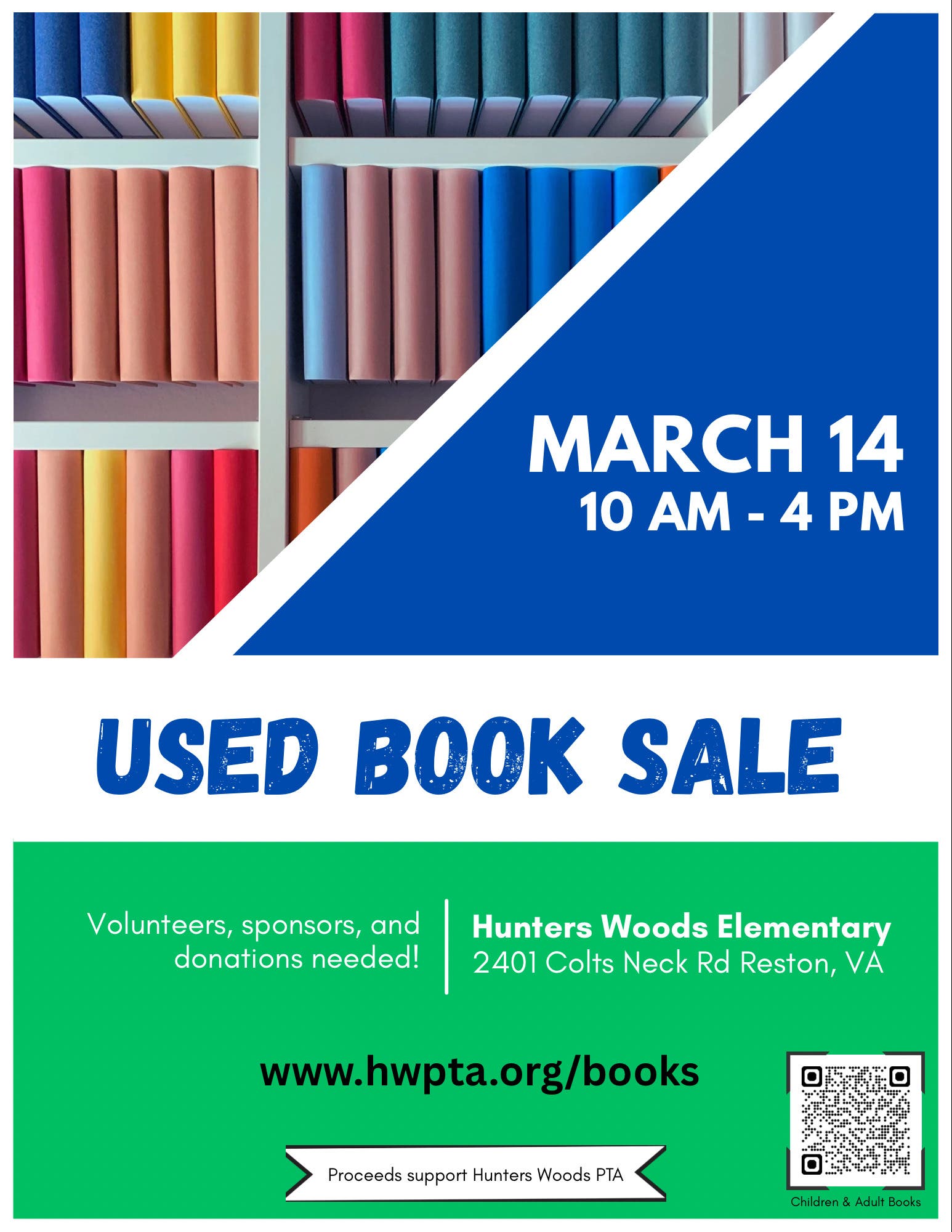 Hunters Woods PTA Used Book Sale