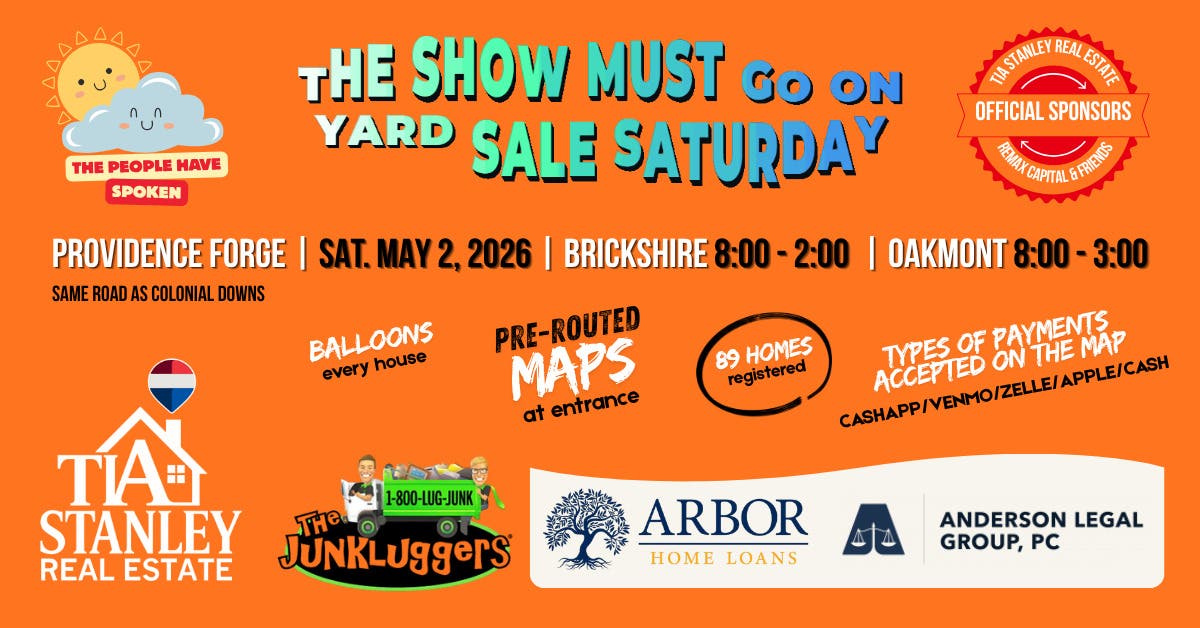 Massive 89 Homes Community Yard Sale Saturday May 2, 2026
