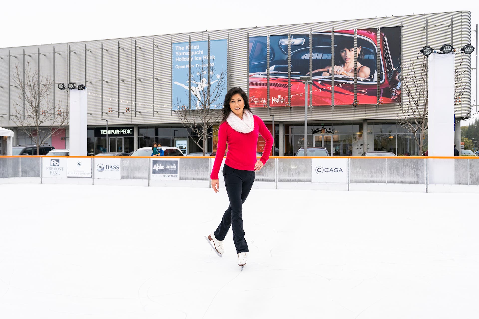 Kristi Yamaguchi Holiday Ice Rink Opening Ceremony at City Center Bishop Ranch
